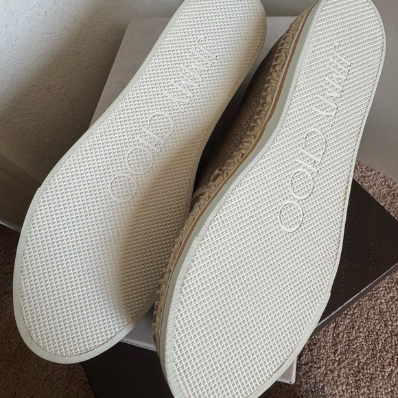 Jimmy Choo Dawn Platform Espadrille - Metallic Gold - Size 38.5 - NEW IN BOX - Picture 8 of 10